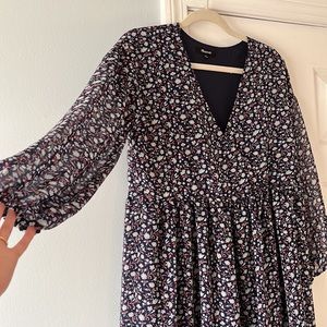 NWOT Madewell floral midi dress
